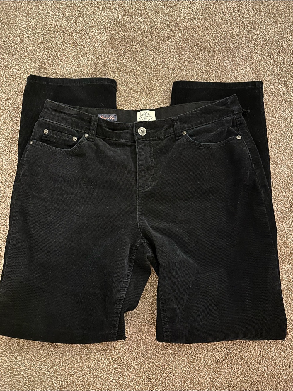 St. John's Bay Black Women’s Corduroy Jeans